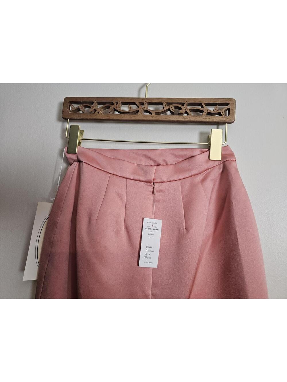 NWT Alfred Angelo Skirt Light Pink Womens Size 8 Satin - Picture 6 of 8